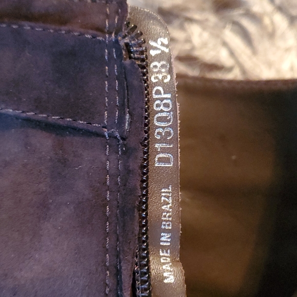 GEOX Respira brown suede wedge booties - Picture 8 of 11